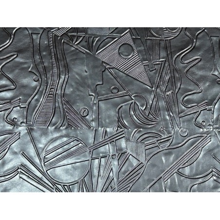 Peau de cuir de mouton grain sovietico marron ébène - maroquinerie - ameublement - Cuir en Stock