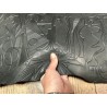 Peau de cuir de mouton grain sovietico noir mat - maroquinerie - ameublement - Cuir en Stock