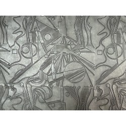 Peau de cuir de mouton grain sovietico gris - maroquinerie - ameublement - Cuir en Stock