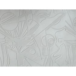 Peau de cuir de mouton grain sovietico blanc mat - maroquinerie - ameublement - Cuir en Stock