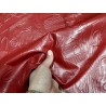 Peau de cuir d'agneau grain sovietico rouge - maroquinerie - Cuir en Stock