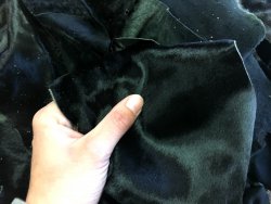 peau de cuir de veau poil noir accessoire maroquinerie vêtement Cuirenstock