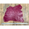 Peau de cuir de chèvre grain sovietico rose fuchsia - maroquinerie - Cuir en Stock