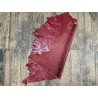 Peau de cuir d'agneau grain sovietico rouge pourpre - maroquinerie - Cuir en Stock