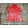 Peau de cuir d'agneau grain sovietico rouge vif - maroquinerie - Cuir en Stock