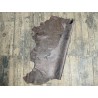 Peau de cuir d'agneau grain sovietico brun taupe - maroquinerie - Cuir en Stock