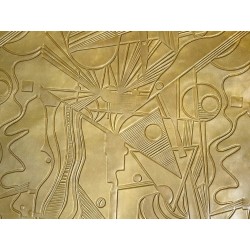 Peau de cuir de chèvre grain sovietico miel - maroquinerie - Cuir en Stock