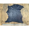 Peau de cuir d'agneau grain sovietico bleu nuit - maroquinerie - Cuir en Stock