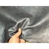 Peau de cuir d'agneau grain sovietico bleu nuit - maroquinerie - Cuir en Stock