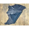 Peau de cuir d'agneau grain sovietico bleu nuit - maroquinerie - Cuir en Stock