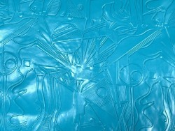 Peau de cuir de chèvre grain sovietico bleu turquoise - maroquinerie - Cuir en Stock