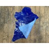 Peau de cuir de chèvre grain sovietico bleu outremer - maroquinerie - Cuir en Stock