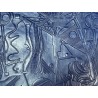 Peau de cuir de chèvre grain sovietico bleu marine mat - maroquinerie - Cuir en Stock