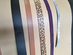 Lot de 5 bandes de cuir classique ou à effet - 2ème choix
