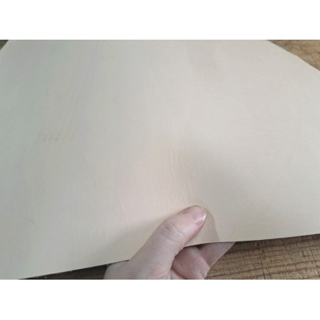 Bande de cuir de collet de vache végétal - Naturel - Cuir en Stock
