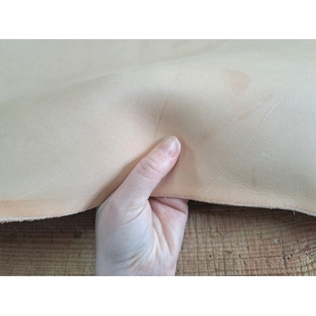 collet vache végétal - naturel - ceinture - holster - étui couteaux - cuir en stock