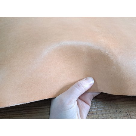 collet vache végétal - naturel - ceinture - holster - étui couteaux - cuir en stock
