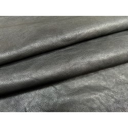 Peau de cuir de buffle véritable noir - Maroquinerie - Cuir en Stock