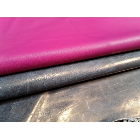 Lot de 2 peaux de cuir d'agneaux - Bonnes affaires