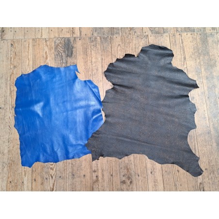 Lot de 2 peaux de cuir petit prix - Bonnes affaires - Cuir en Stock