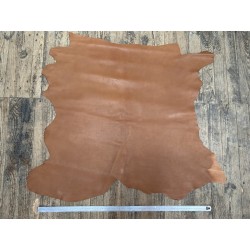 Peau de cuir de veau tannage végétal naturel - Brun - cuirenstock