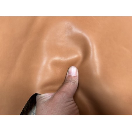 Peau de cuir de veau tannage végétal naturel - Brun - cuirenstock