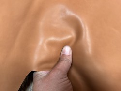 Peau de cuir de veau tannage végétal naturel - Brun - cuirenstock