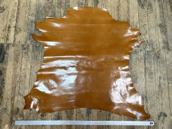 Peau de cuir de chèvre tannage végétal glacé - Havane - cuirenstock