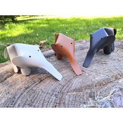 Kit DIY éléphant cuirenstock Animaux en cuir à monter soi-même déco