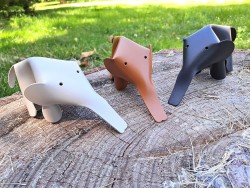 Kit DIY éléphant cuirenstock Animaux en cuir à monter soi-même déco