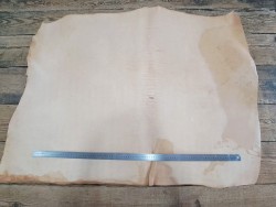 Collet de cuir de vache naturel – Tannage végétal 2ᵉ choix