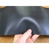 Bande de cuir tannage végétal lisse - Noir - Cuir en Stock