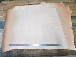 Collet de vache tannage végétal nubuck - Naturel