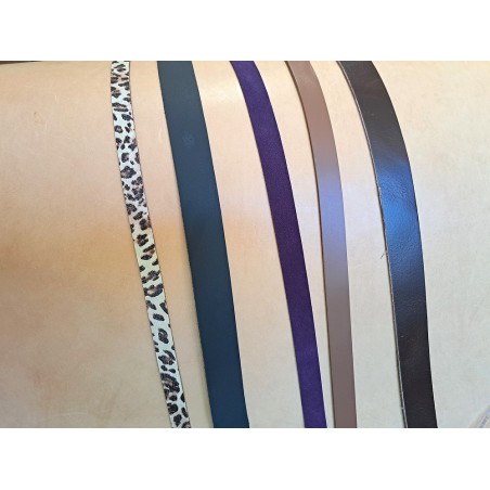 Lot de 5 bandes de cuir classique ou à effet - 2ème choix