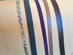 Lot de 5 bandes de cuir classique ou à effet - 2ème choix
