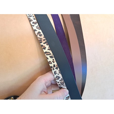 Lot de 5 bandes de cuir classique ou à effet - 2ème choix