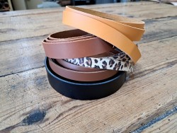 Lot de 5 bandes de cuir classique ou à effet - 2ème choix