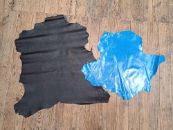 Lot de 2 peaux de cuir assorties à petit prix - Cuir en Stock