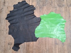 Lot de 2 peaux de cuir de chèvres -petit prix- Cuir en Stock