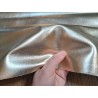 Peau de cuir de chèvre métallisé light gold - Cuir en Stock