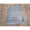 Peau de cuir de porc métallisé argent - Gris - Cuirenstock