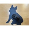 Tapis de souris en cuir véritable - Bouledogue - idée cadeau - Cuir en Stock