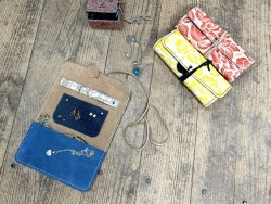 Box DIY Pochette porte bijoux en cuir recyclé - à coudre soi-même - Cuir en Stock