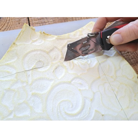 Box DIY Pochette porte bijoux en cuir recyclé - à coudre soi-même - Cuir en Stock