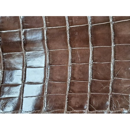 Queue de crocodile - Brun cacao - Cuir en Stock