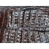 Peau de cuir de crocodile véritable - Marron - Cuir en Stock