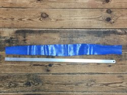 morceaux cuir serpent bleu roi exotique luxe Cuir en Stock