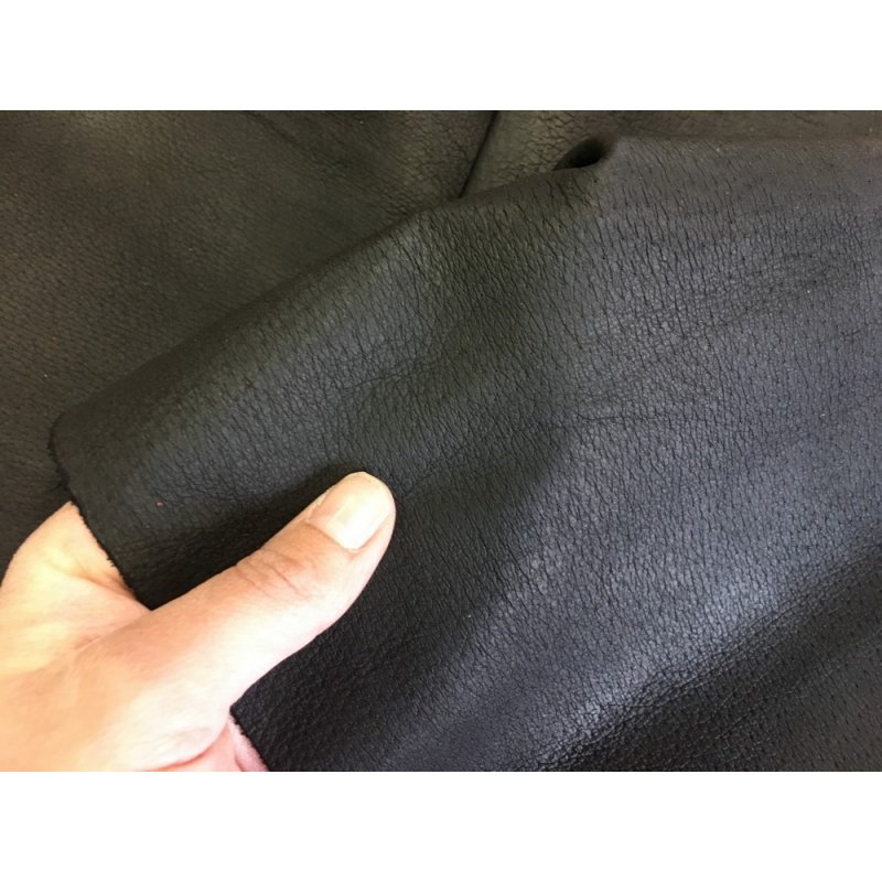 morceaux de cuir de pécari noir souple vêtement Cuirenstock
