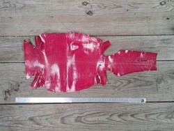 Peau de cuir de lézard - pink - accessoire bijou marqueterie - Cuir en stock