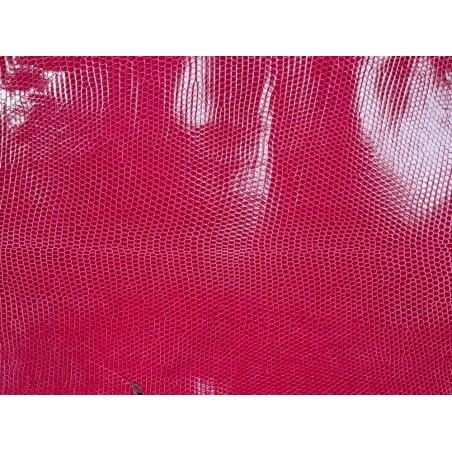 Peau de cuir de lézard - pink - accessoire bijou marqueterie - Cuir en stock